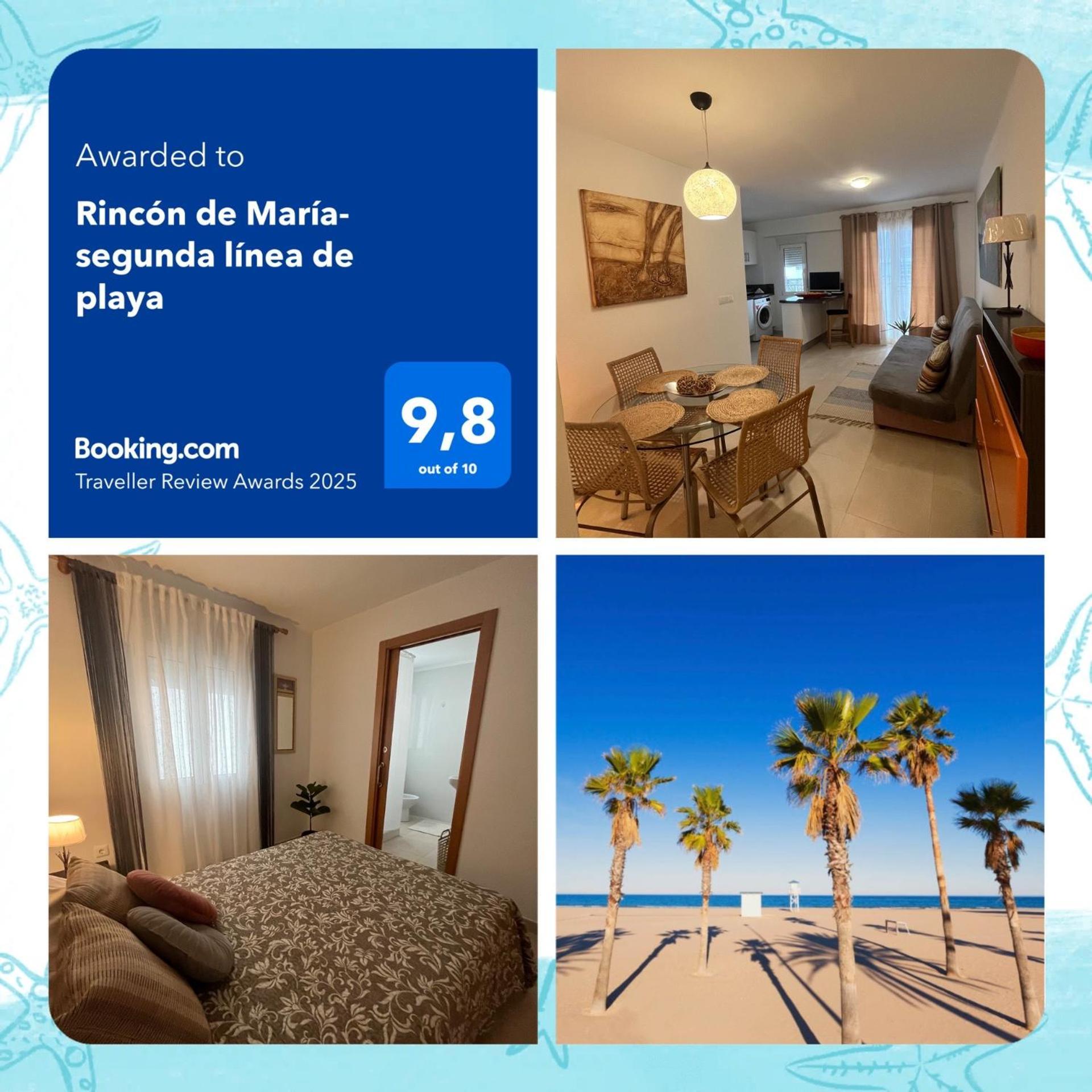 Apartament Rincon De Maria- Segunda Linea De Playa-Ganador Traveller Awards 2025 Playa de Gandia Zewnętrze zdjęcie